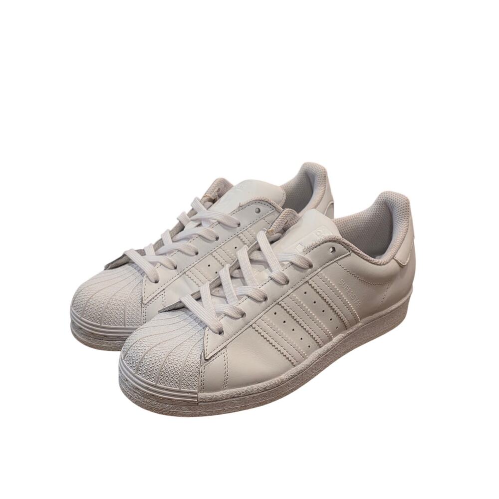 Adidas Superstar Minimalist Sneakers Womens 7.5 White Leather Shell Toe FW2294